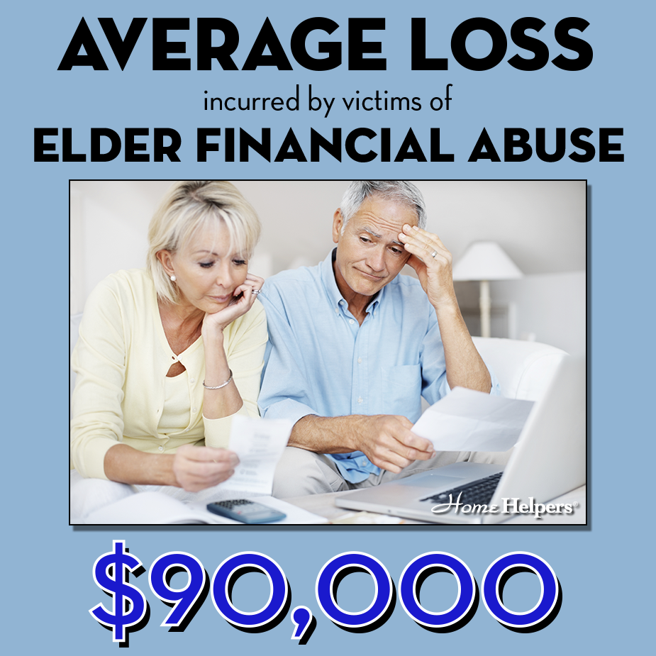 The average loss incurred by victims of elder financial abuse is $90,000.