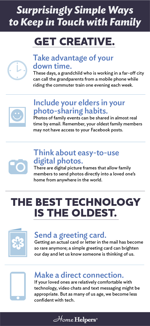 Infographic: Surprisingly Simple Ways to Keep in Touch with Elderly Family Members